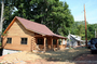 Jeff Hancock from the Army Corps of Engineers told us about this cabin on Lake Barkley that was on DEEP water.