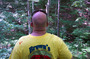 Jim taking in the views inside this Enchanted Forest. Now you can see why we got all the tick bites!... 