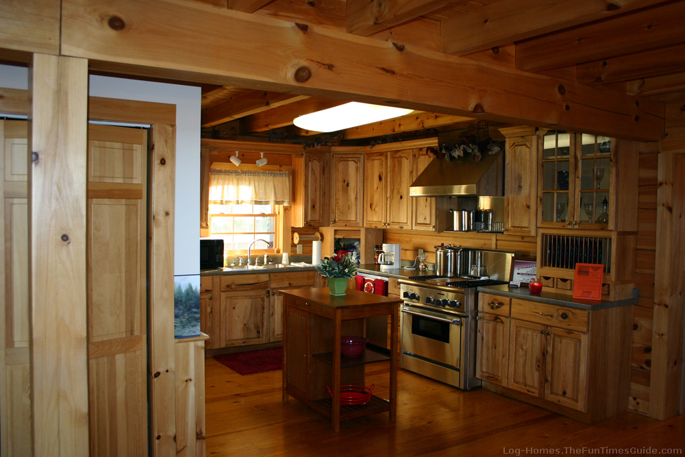 Rustic Log Cabin Kitchen Cabinets