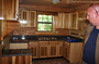 The log home had a lot of very unique touches... like a variety of different woods on the walls, ceilings, and cabinetry. It didn't look bad... just different.