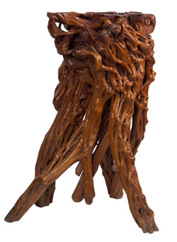 A twisted piece of log that makes a great sink or table base. log-pedestal-base.jpg
