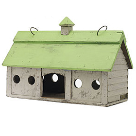 Stable barn birdhouse with green roof. stable-barn-birdhouse-with-green-roof.jpg