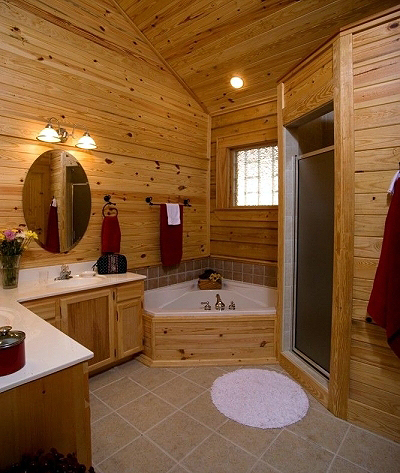 Small Bathroom Makeovers on Pictures Of Log Home Bathrooms   The Fun Times Guide To Log Homes