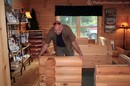 You can even get a good feel for how log homes are built here... they have actual log samples and colors for you to see.