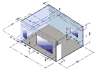 Room sizes and dimensions.