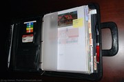 The leather notebook has lots of pockets for storage & notes. leather-notebook-with-pockets.jpg