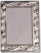 A music frame for sheet music.