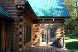 A newly built log home.