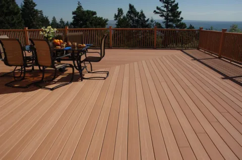 two-tone composite decking